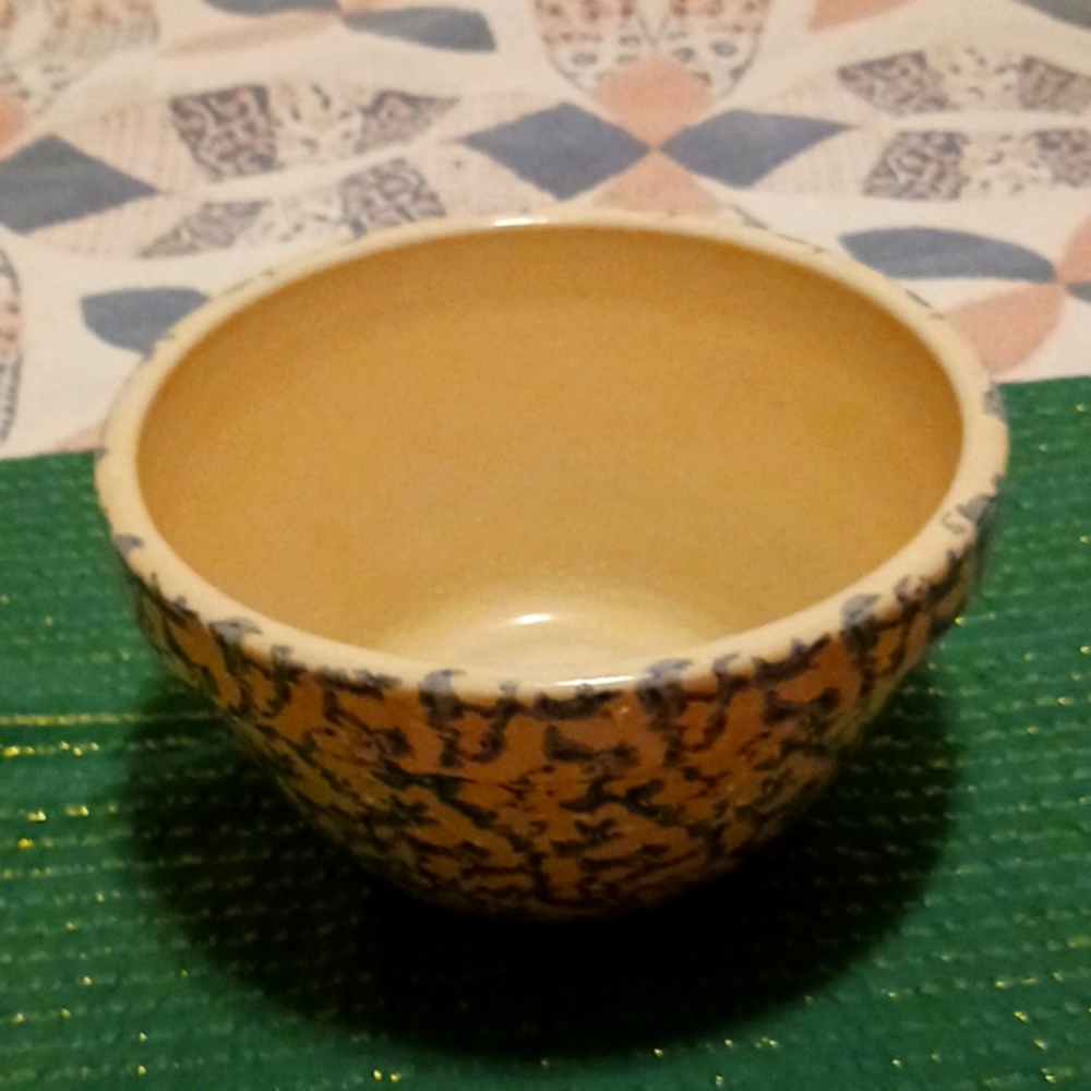 Early 20th Century Spongeware Mixing Bowl